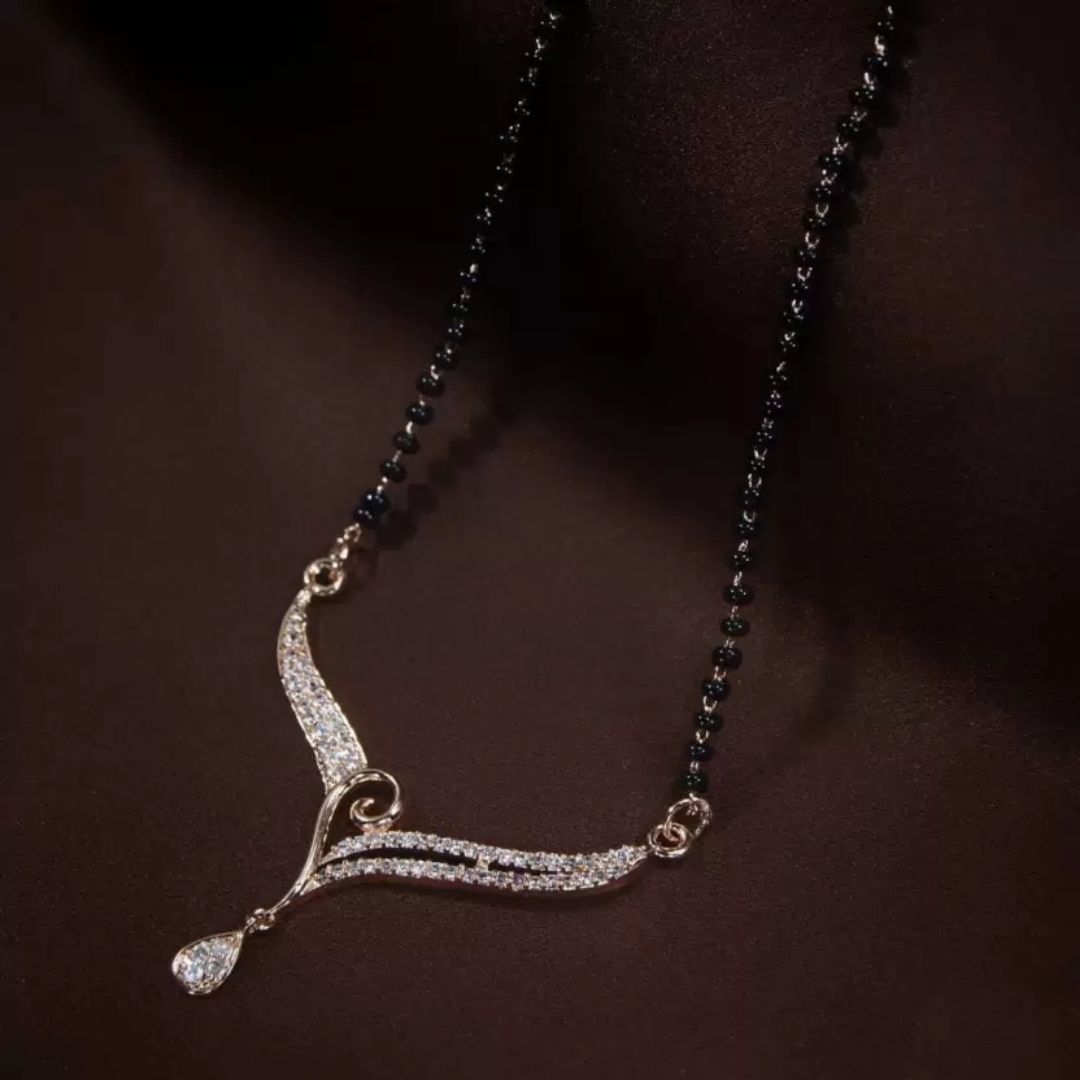 Half Heart Mangalsutra