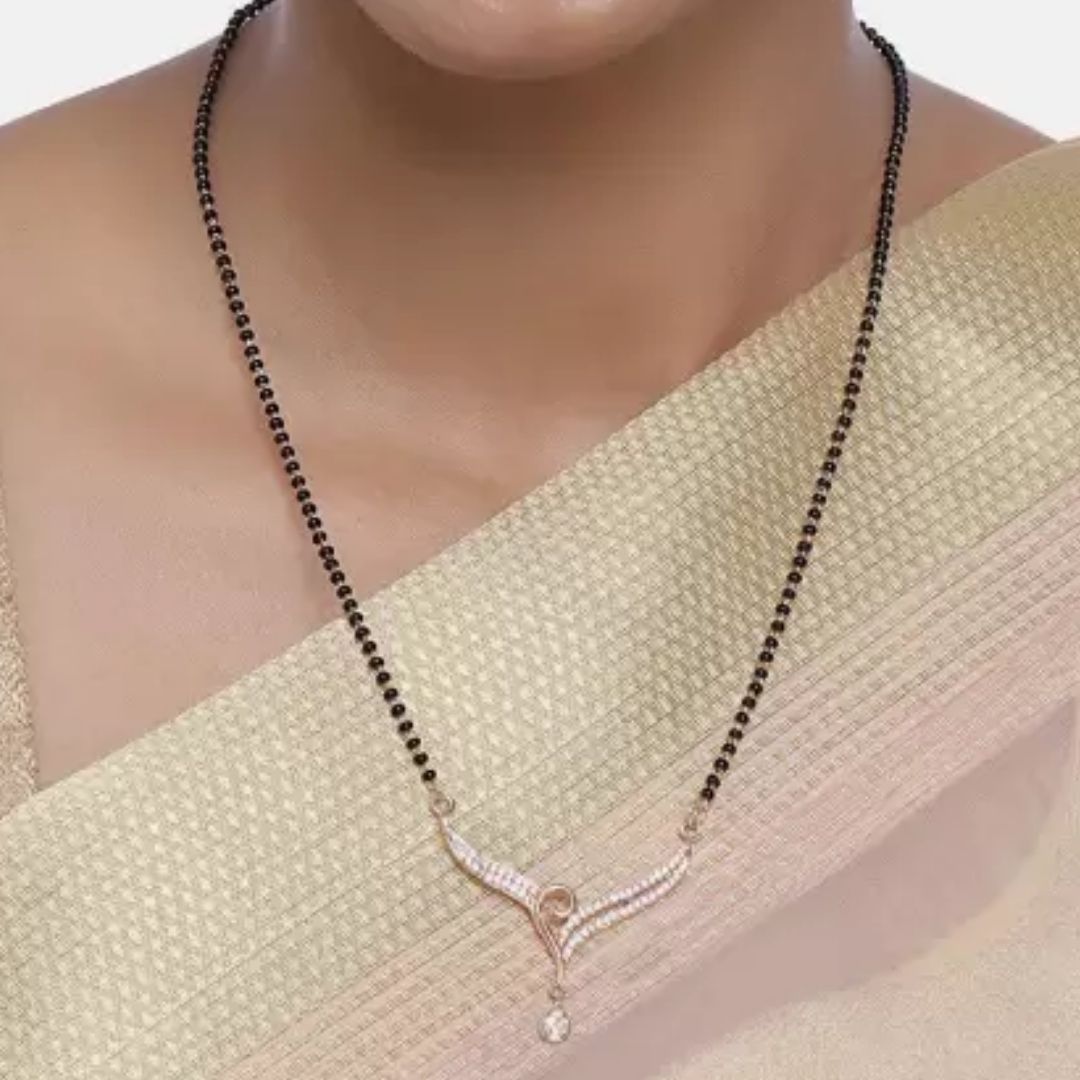 Half Heart Mangalsutra