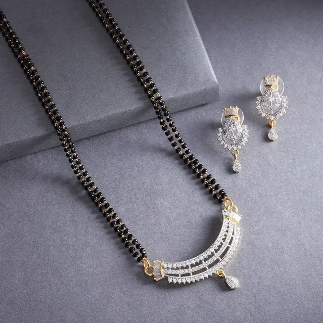 Half Round Latkan Mangalsutra