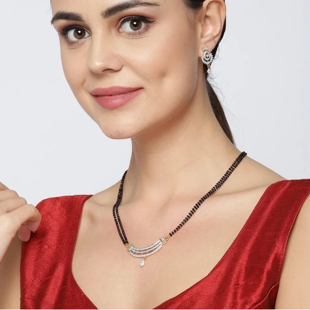 Half Round Latkan Mangalsutra