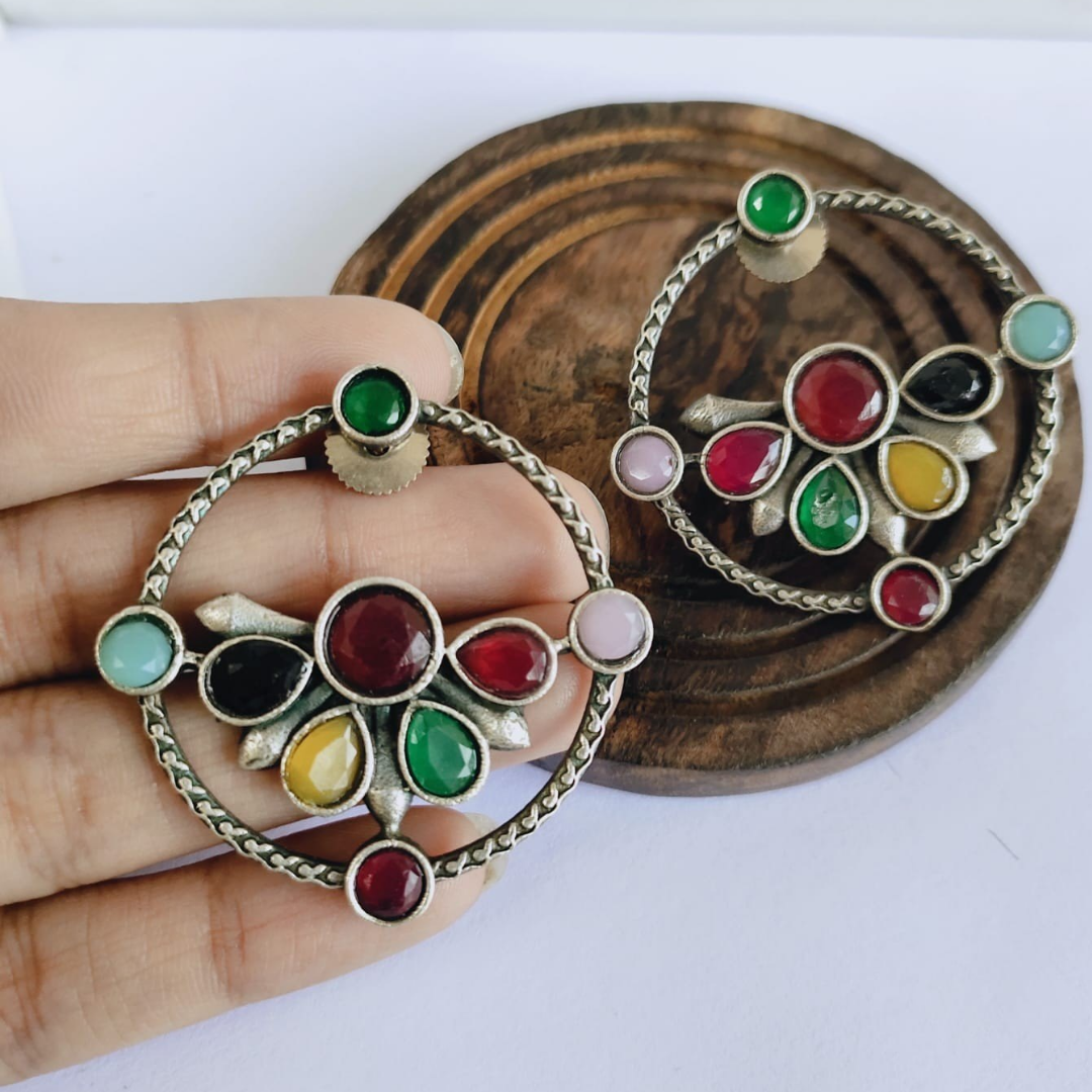 Multi-Color Circle Earring - A Fun and Vibrant Addition to Your Style