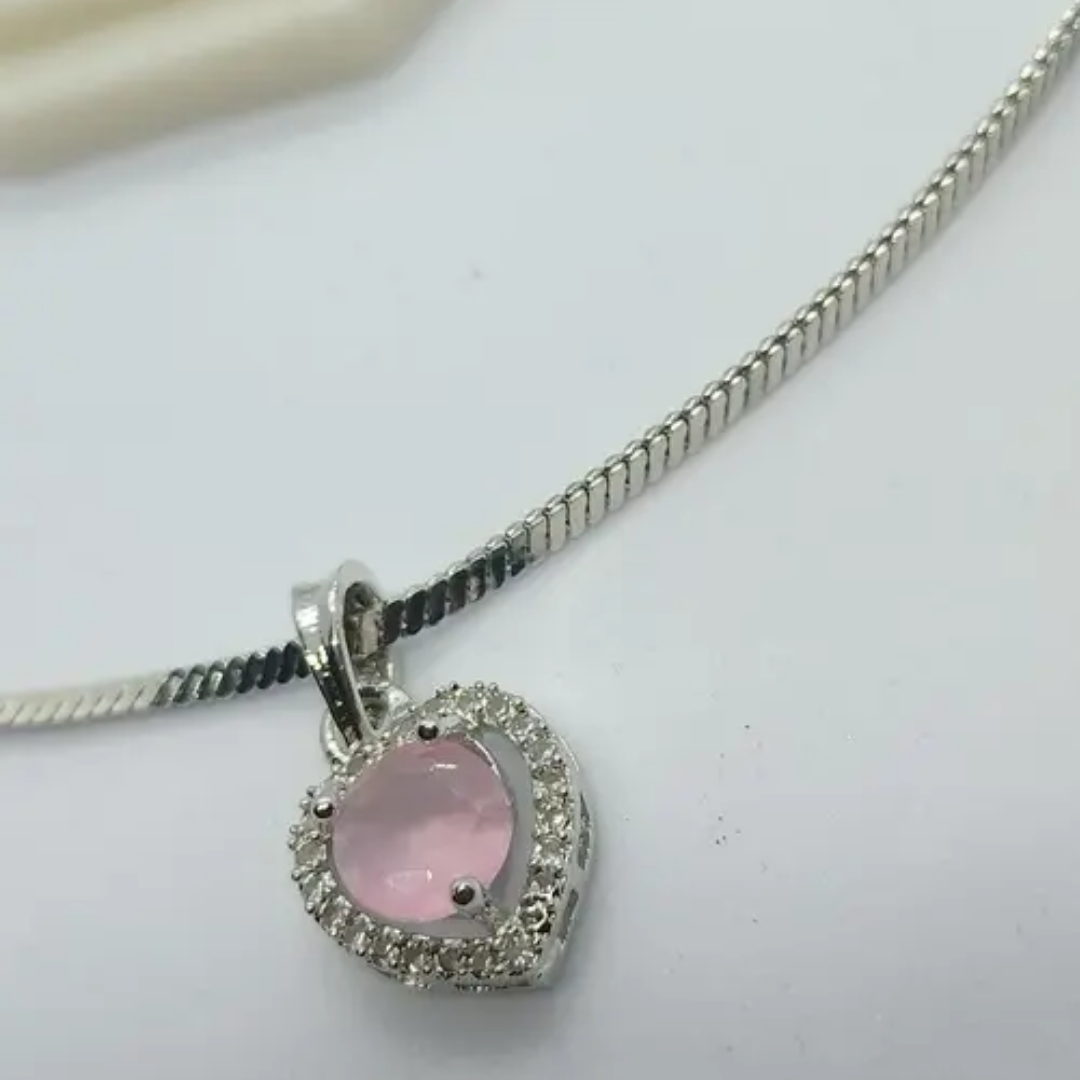 Ad Heart-Shaped Pink Pendant: A Symbol of Love, Elegance, and Eco-Consciousness