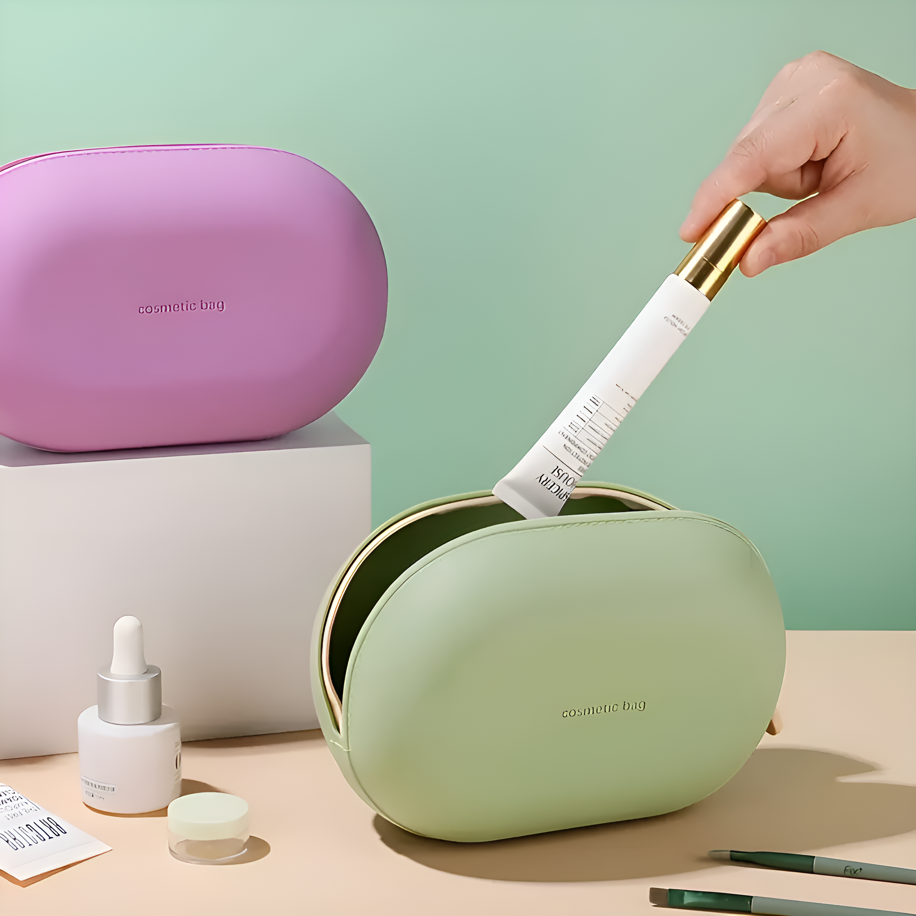 Large Capacity Travel Makeup Organizer Pouch