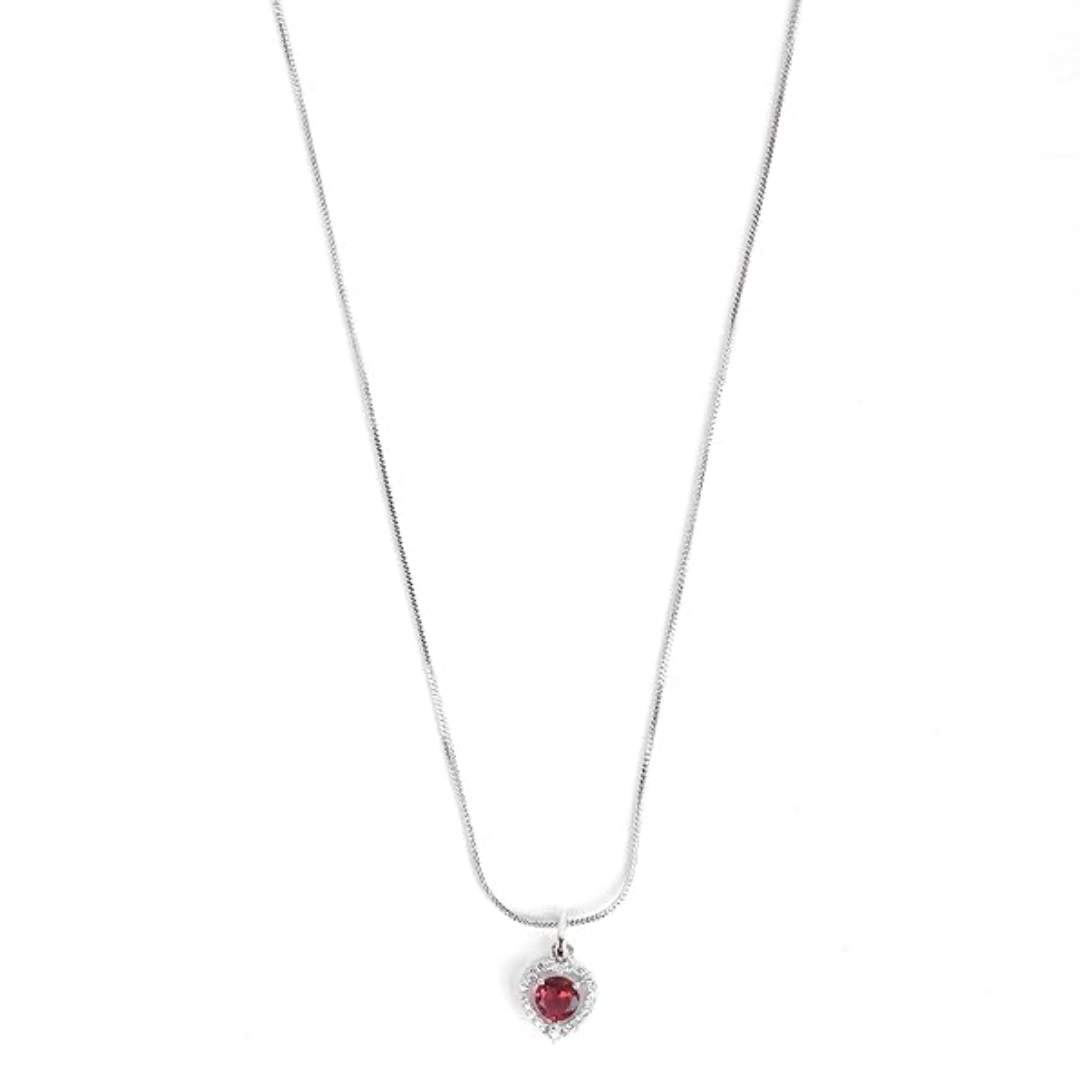 Ad Heart-Shaped Red Pendant: A Bold Expression of Love and Style