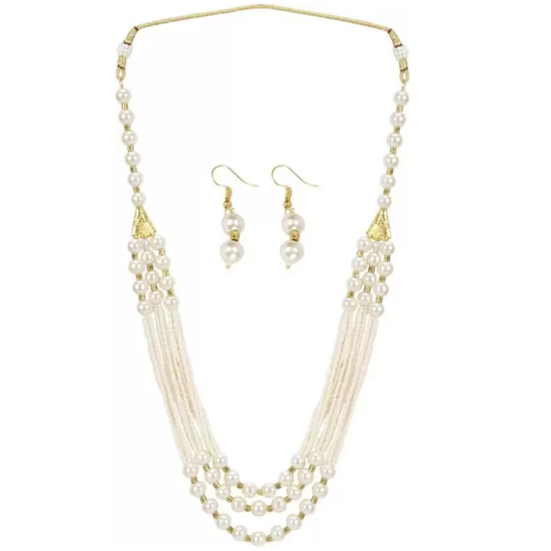 Elegant Elizabeth White Necklace