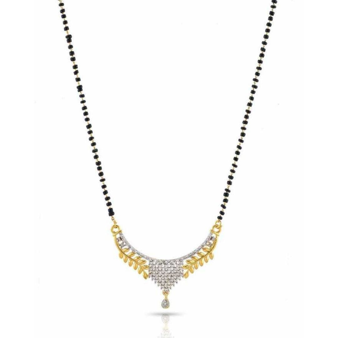 AD Gold Mangalsutra with Single Chain – A Beautiful Symbol of Love and Elegance