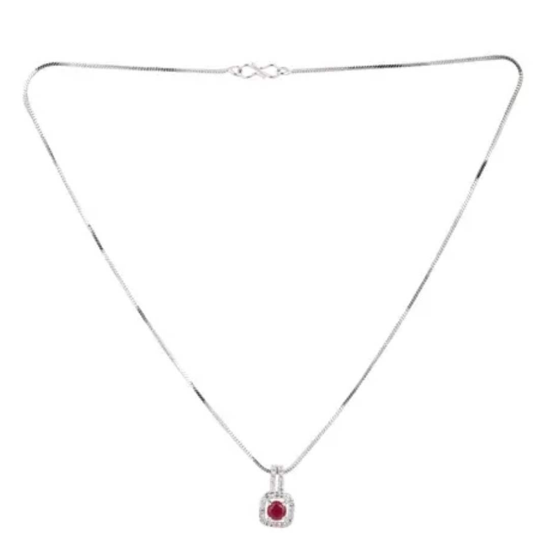 Square-Shaped Red Stone: Bold Elegance and Vibrant Beauty