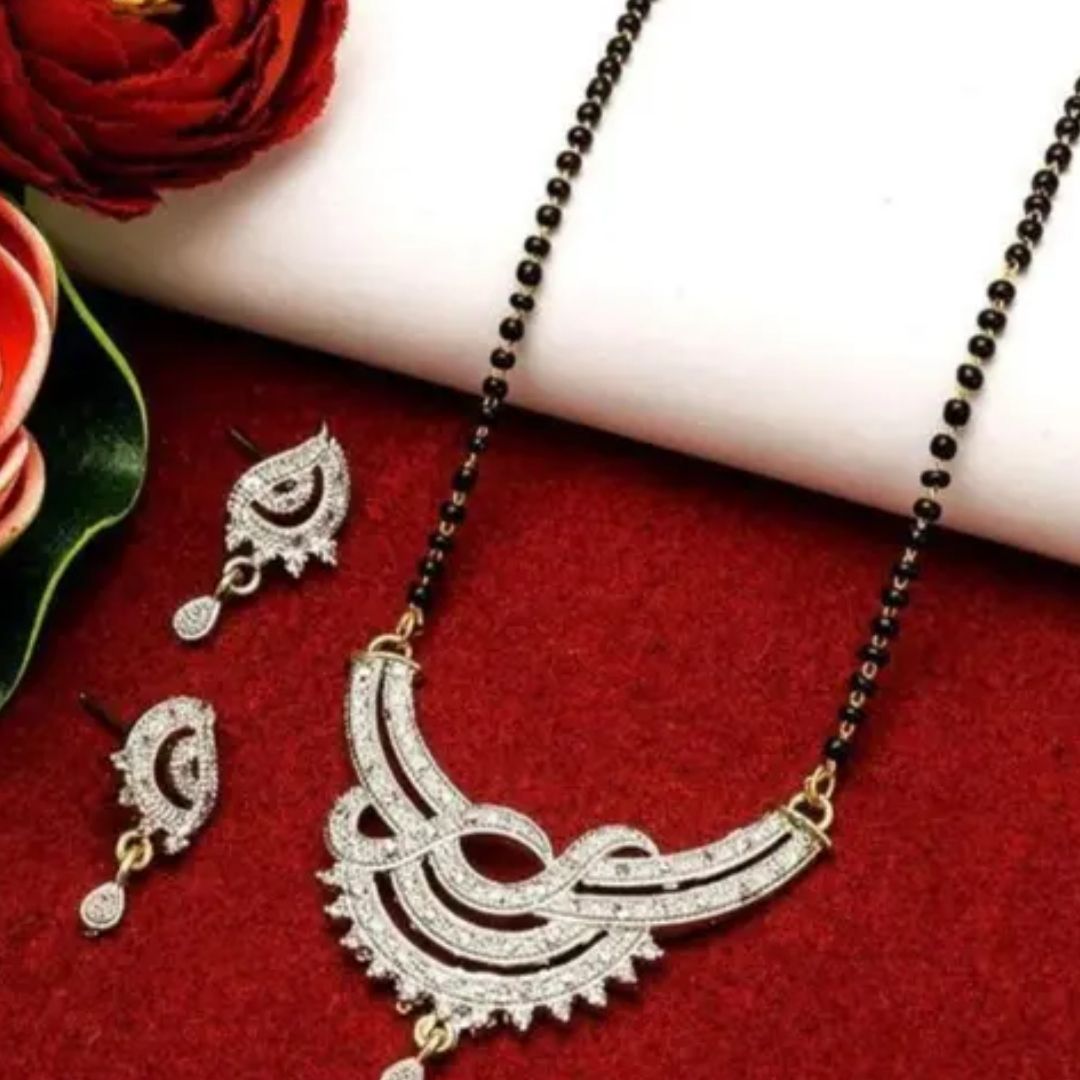 AD Round Mangalsutra - A Timeless Symbol of Elegance and Tradition