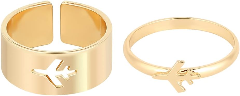 Matching Airplane Rings for Couples