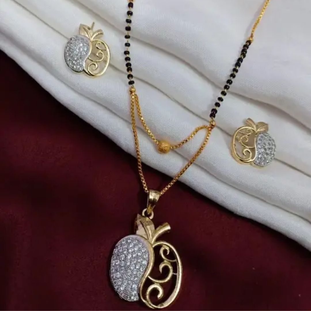 AD Diamond Shine Artificial Mangalsutra - A Sparkling Symbol of Love and Tradition