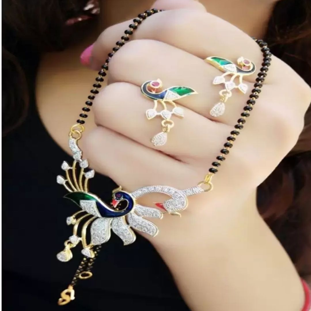 Big Peacock Mangalsutra - A Majestic Symbol of Elegance and Tradition