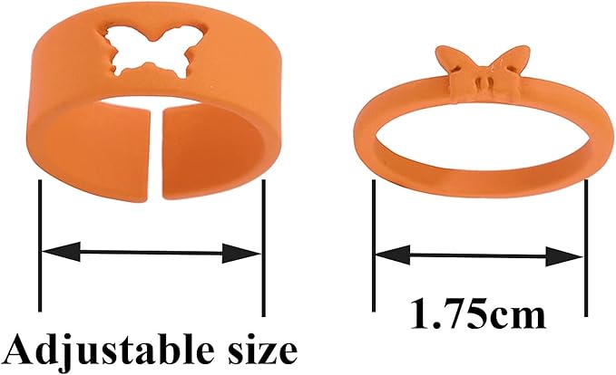 Butterfly couple ring pair