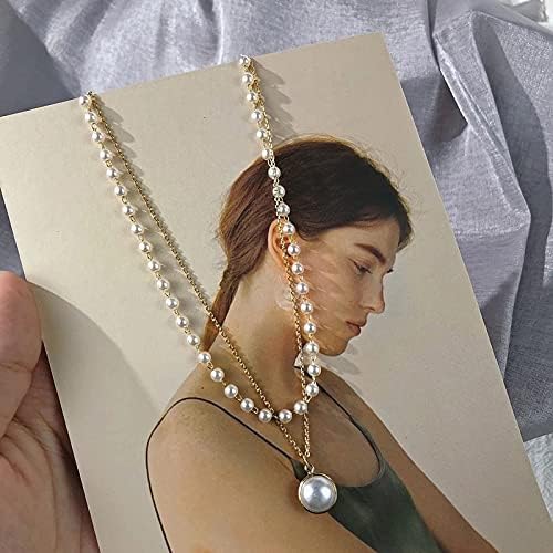 Korean fashion double pearl necklace For women and Girls