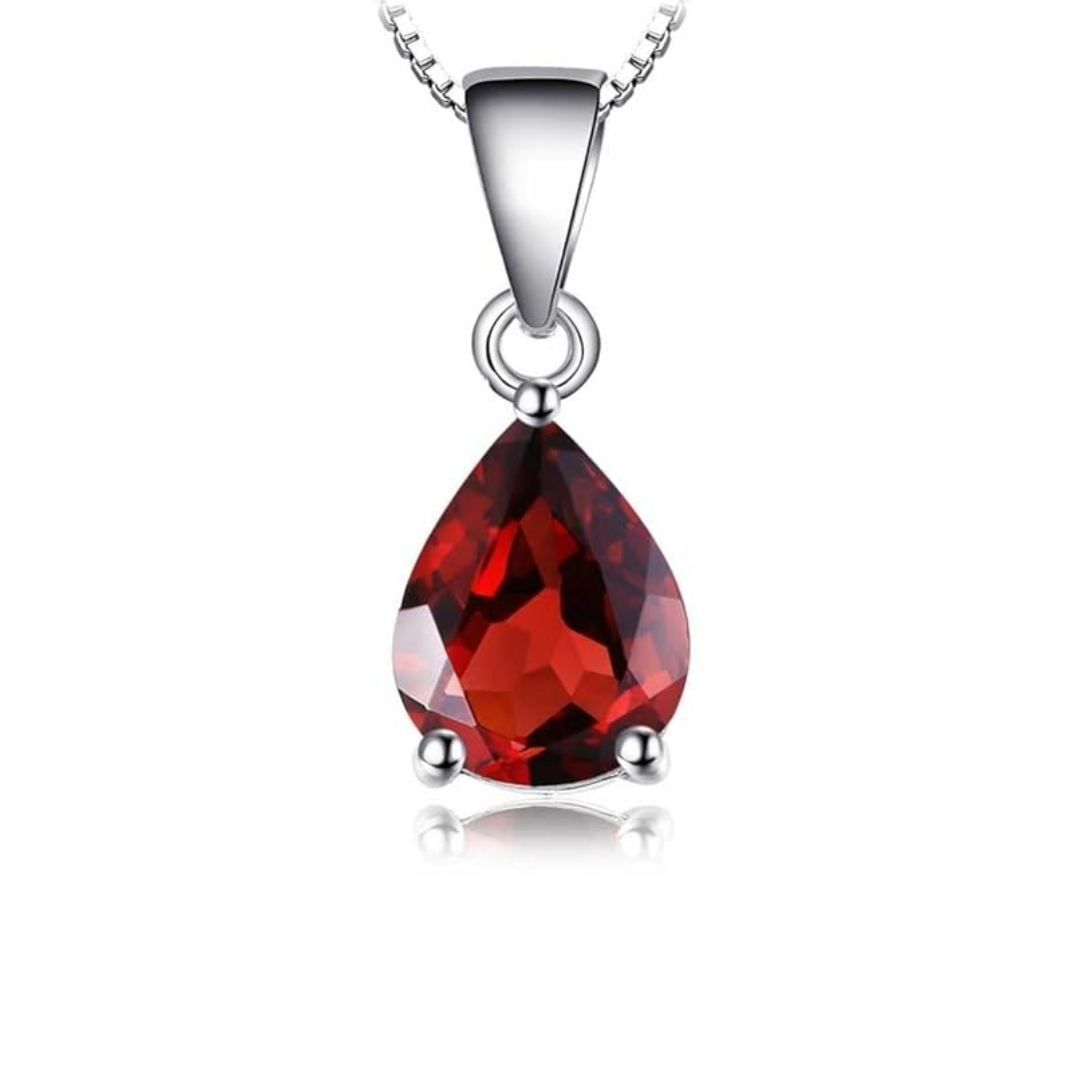 Green Oval Artificial Diamond Pendant with Square-Shaped Red Stone: A Bold and Luxurious Statement Piece