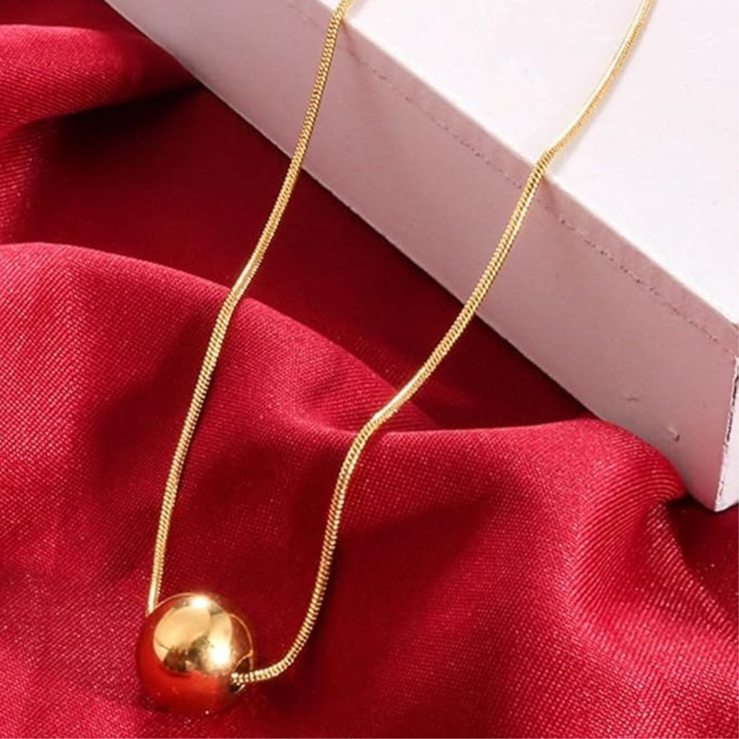 Golden Ball Type Pendant - A Classic and Elegant Statement