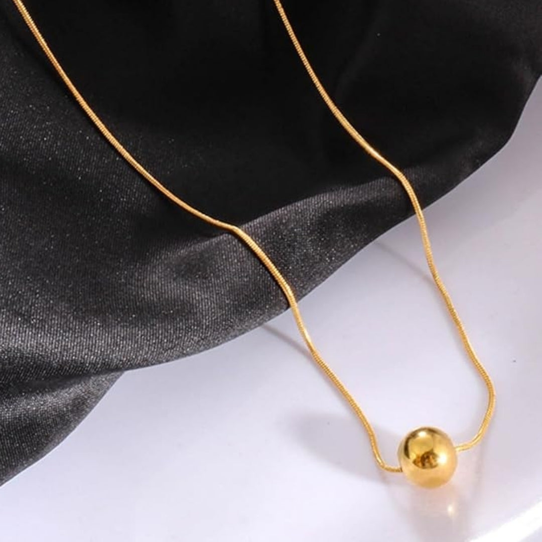 Golden Ball Type Pendant - A Classic and Elegant Statement