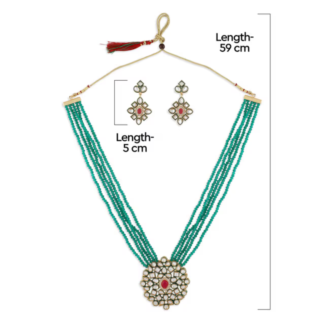 Green Crystal Necklace Set