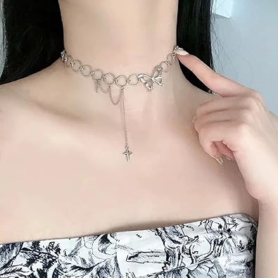 Butterfly neck choker
