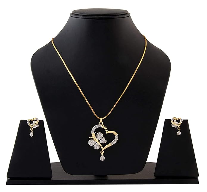 Elysia Heart Drop Pendant Set