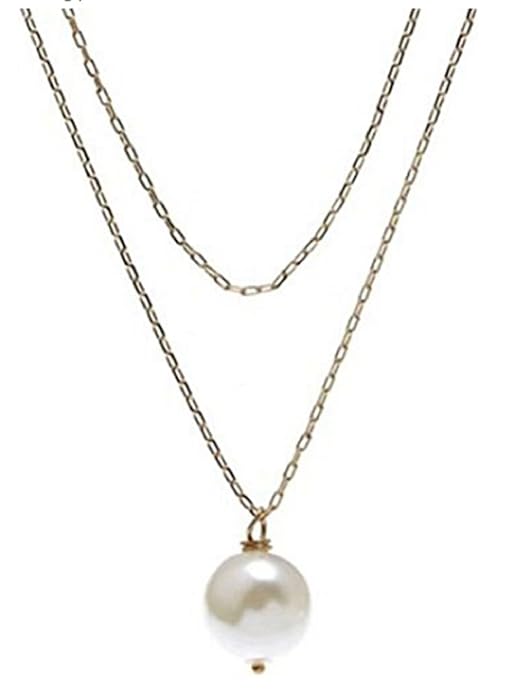 Double layer pearl Necklace for women