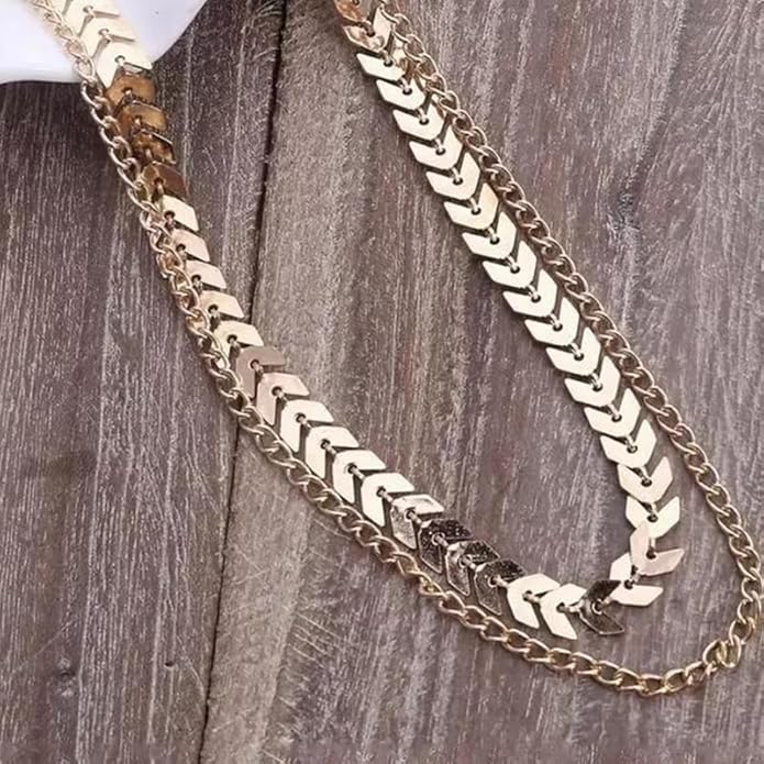 Aurora Luxe Layered Chain Choker