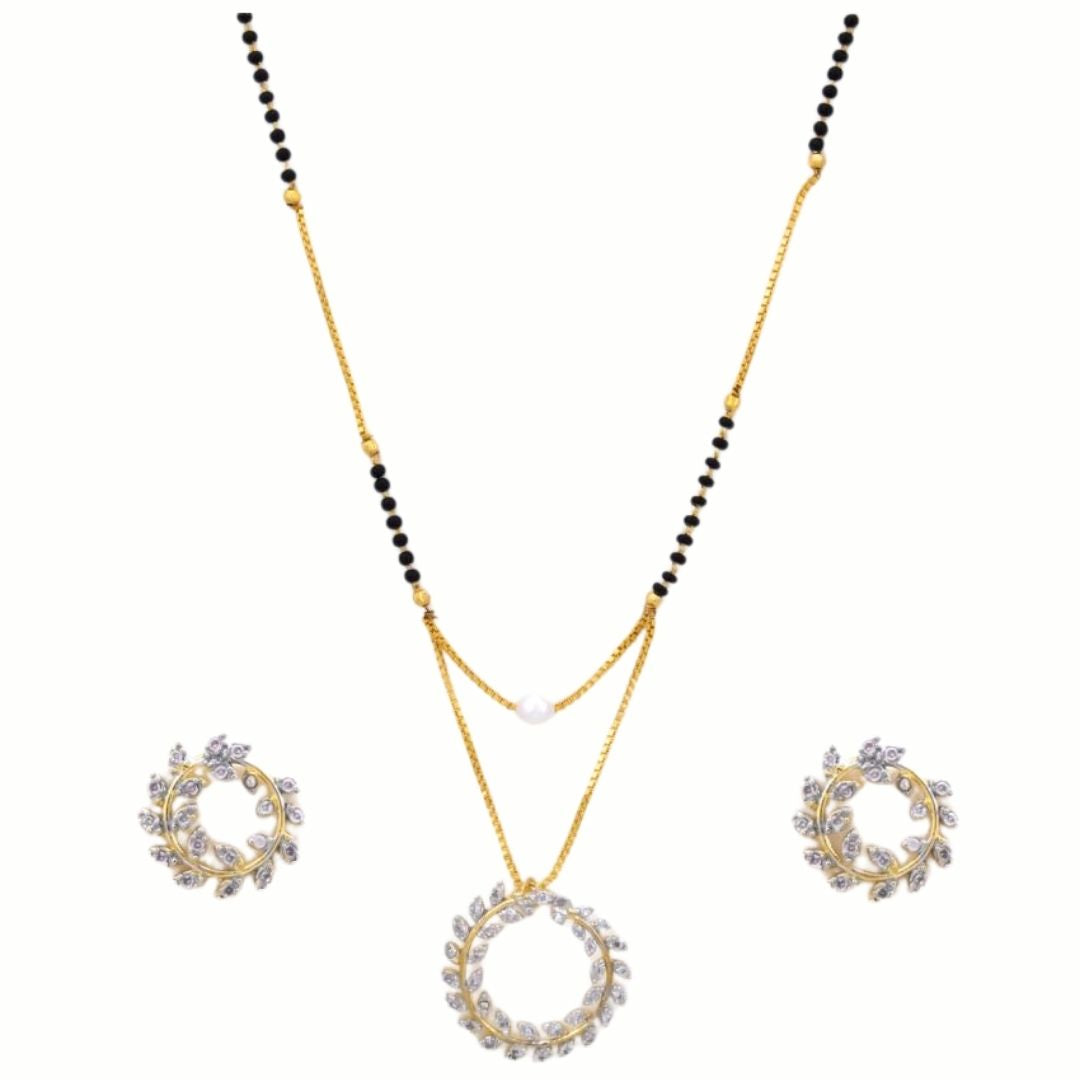 Circle Leaf Mangalsutra - A Symbol of Harmony and Eternal Love