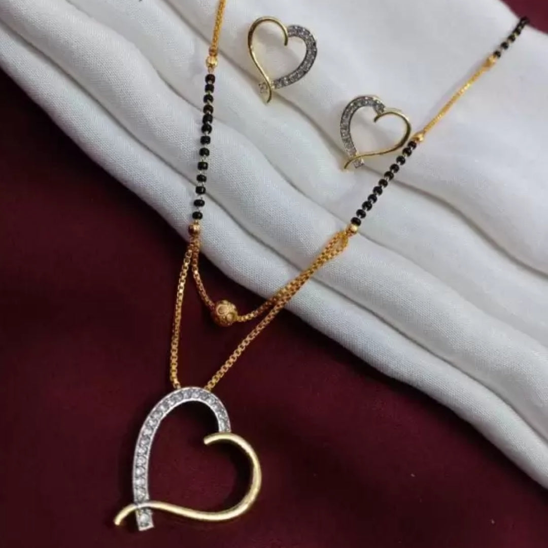 Heart Shape Mangalsutra – Symbol of Love and Commitment