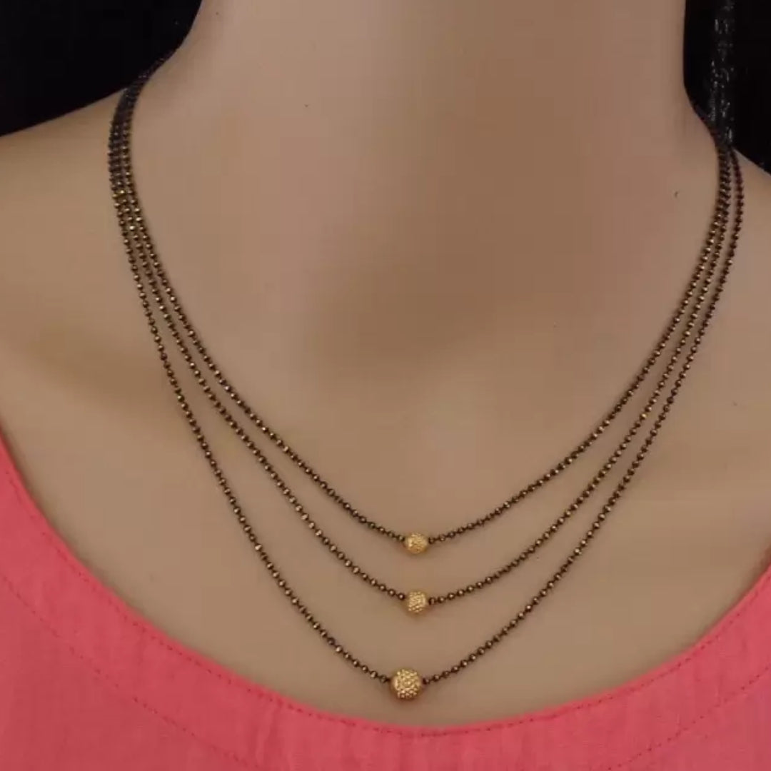 3-Layer Mangalsutra Chain – Traditional Elegance Meets Contemporary Design