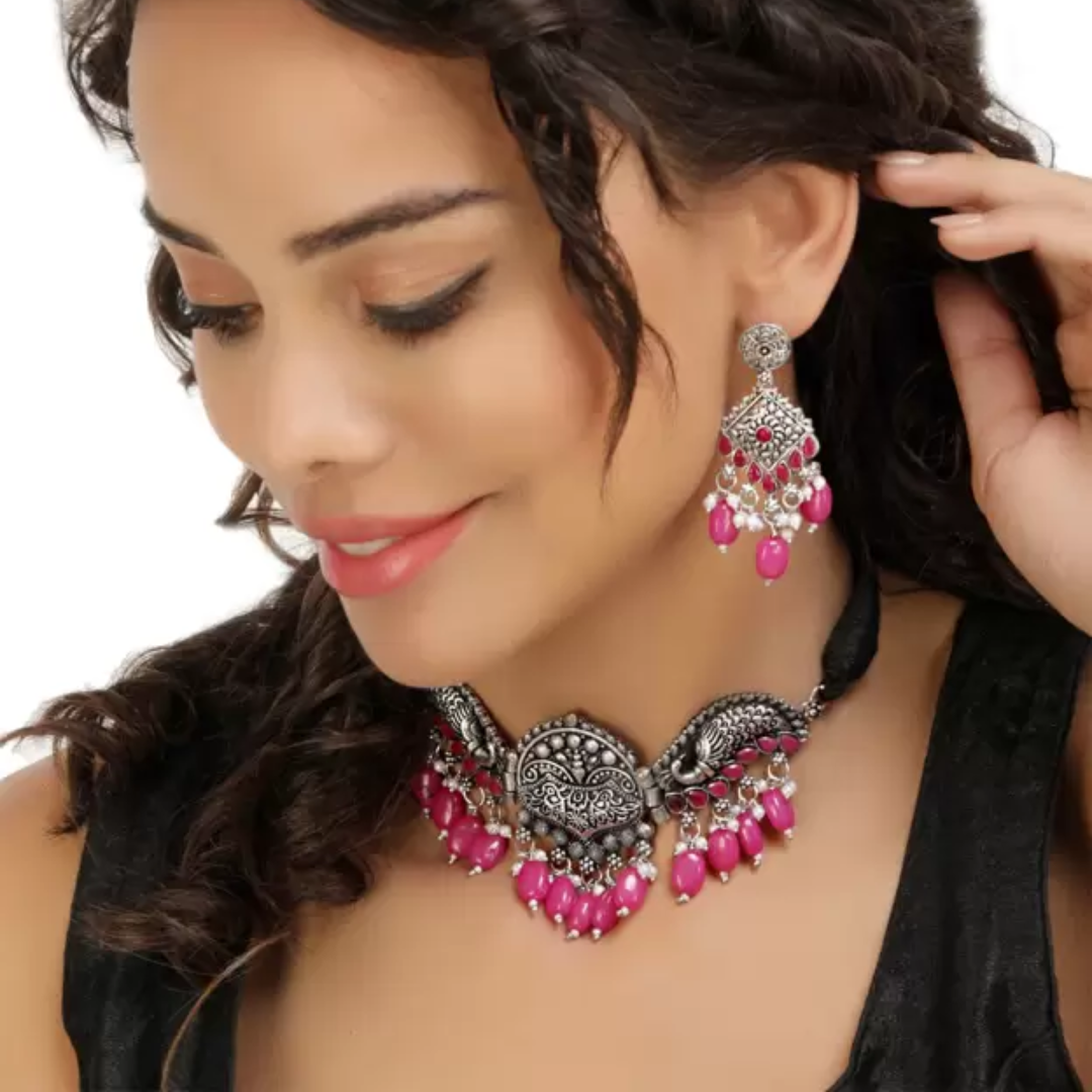 Silver Alloy Adjustable Necklace