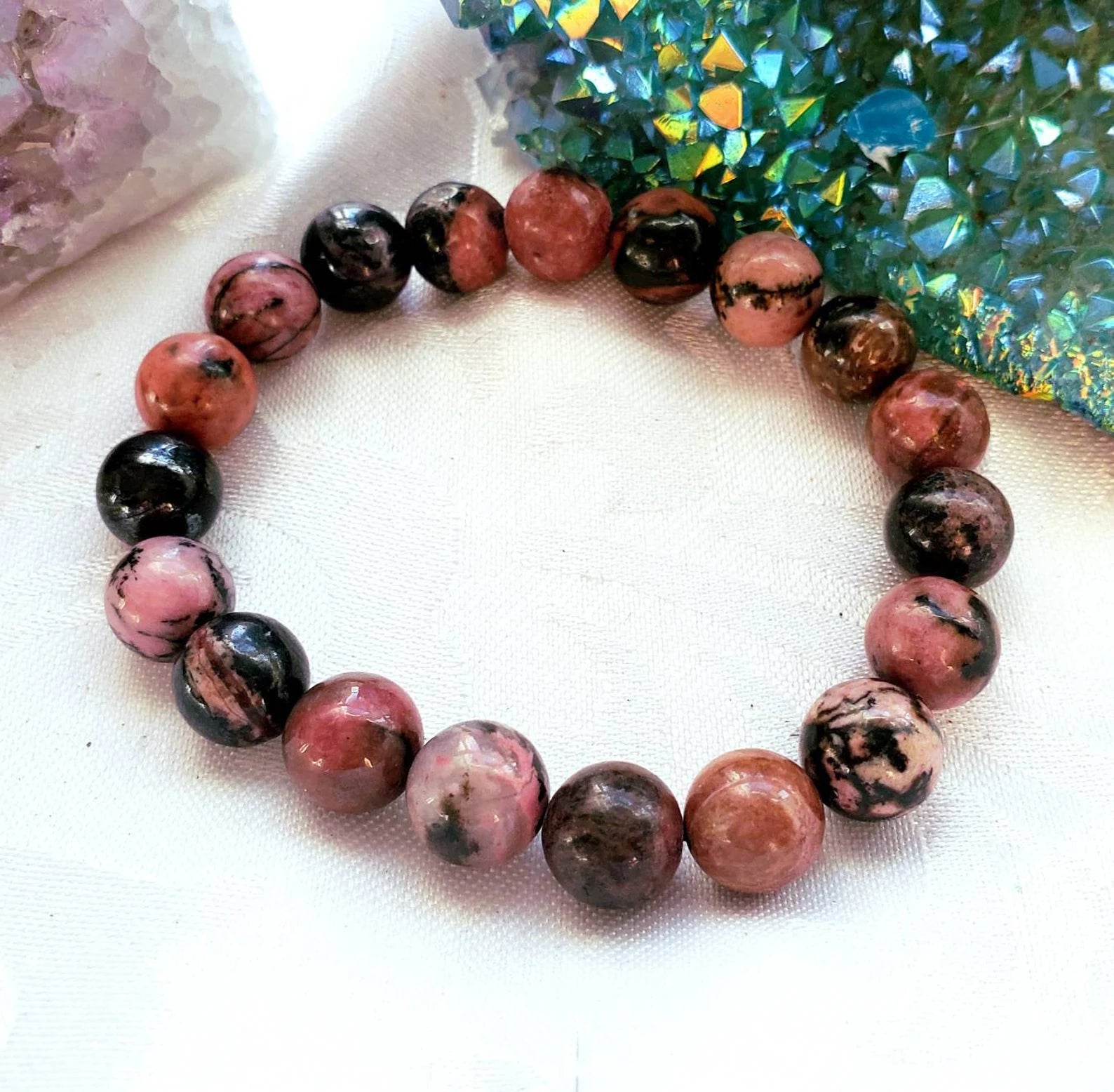 Matrix Rhodonite Bracelet