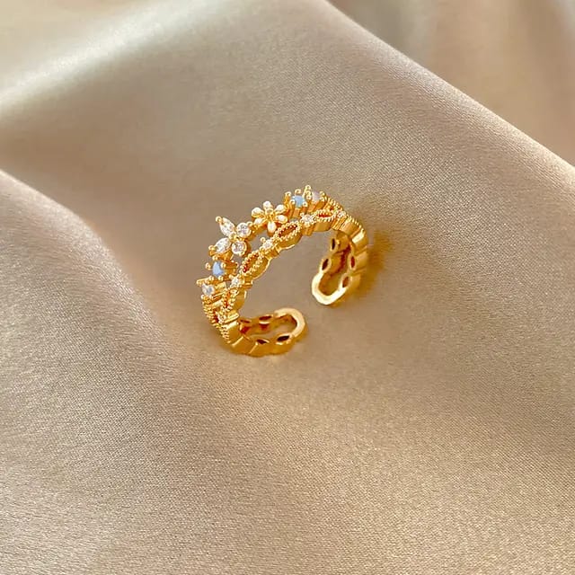 Rosegold Little Flower Bloosom Korean Ring
