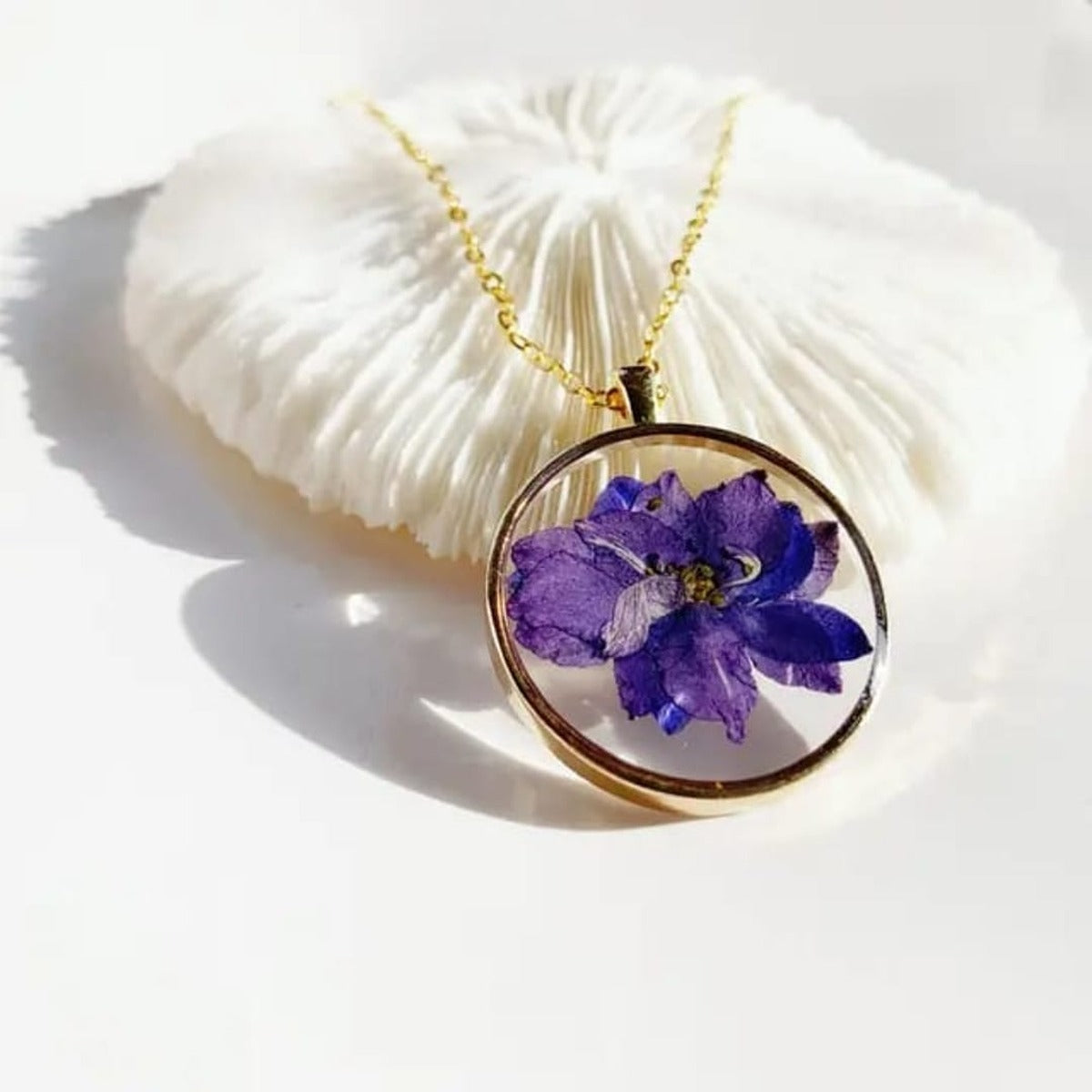 Korean Gold-plated Plated Resin Necklace