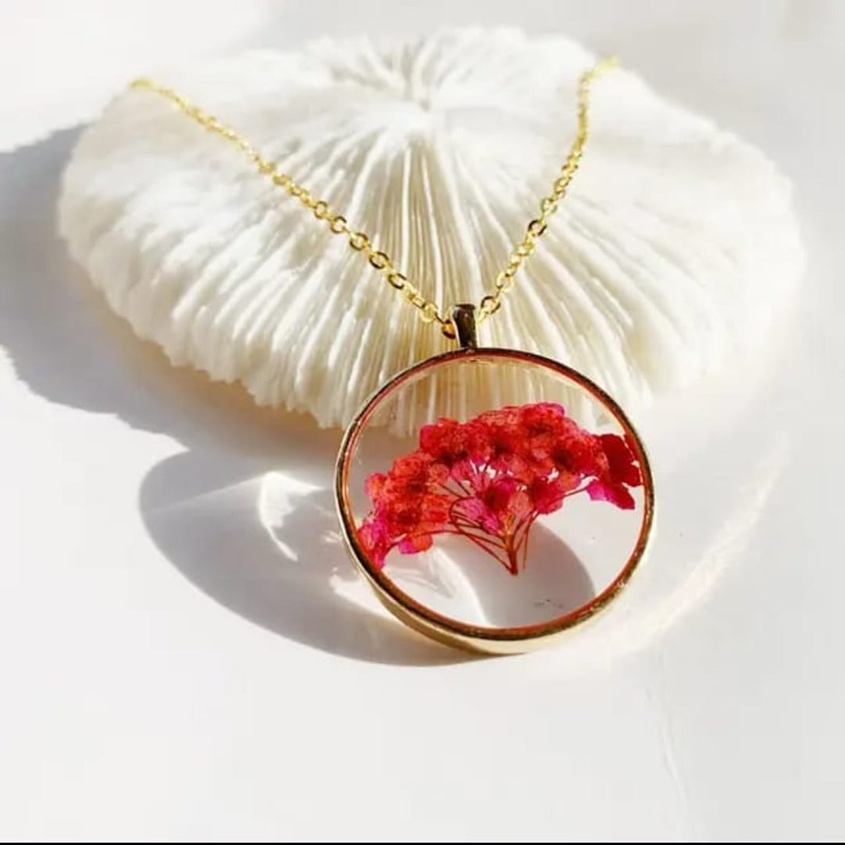 Korean Gold-plated Plated Resin Necklace