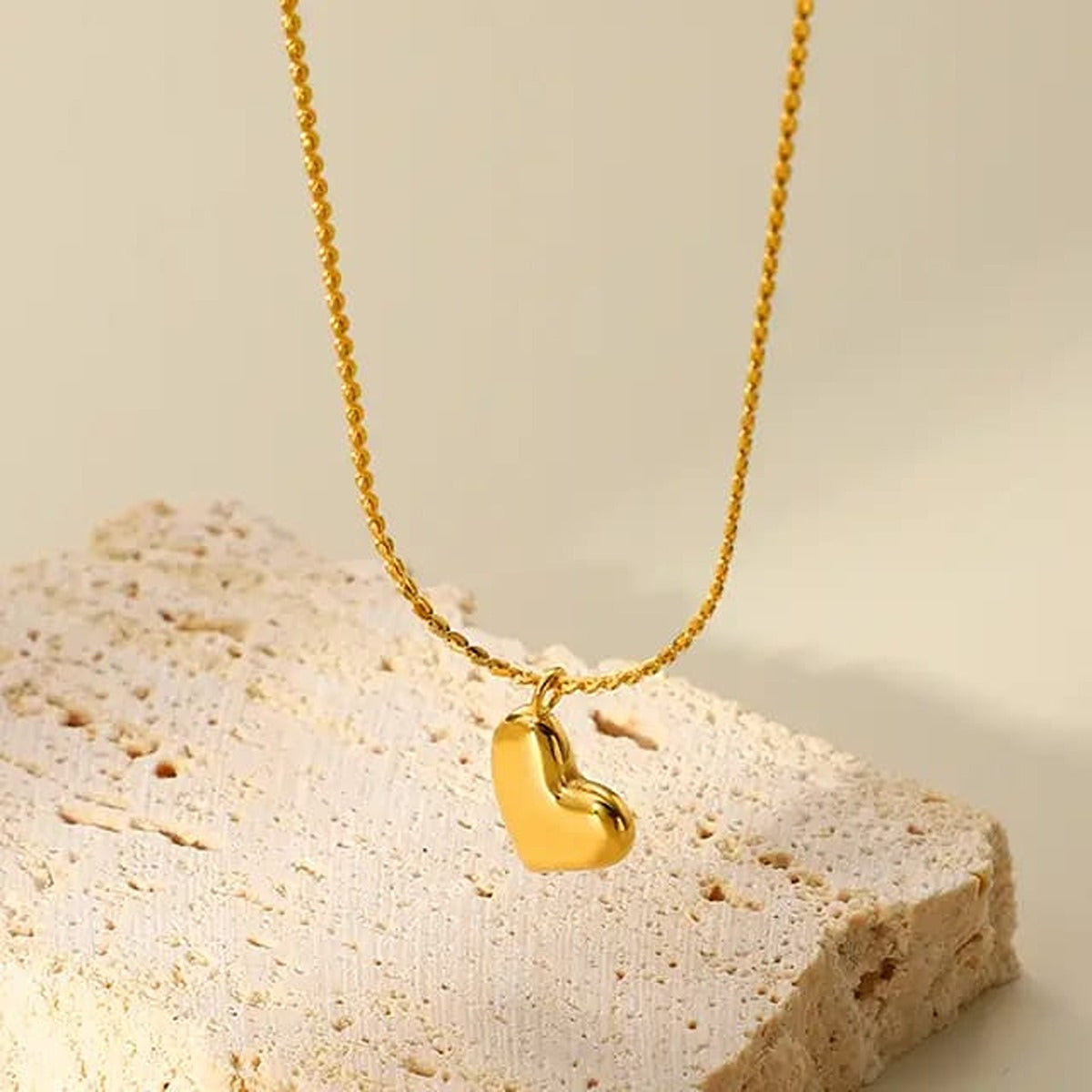 Heart Whispers Golden Necklace