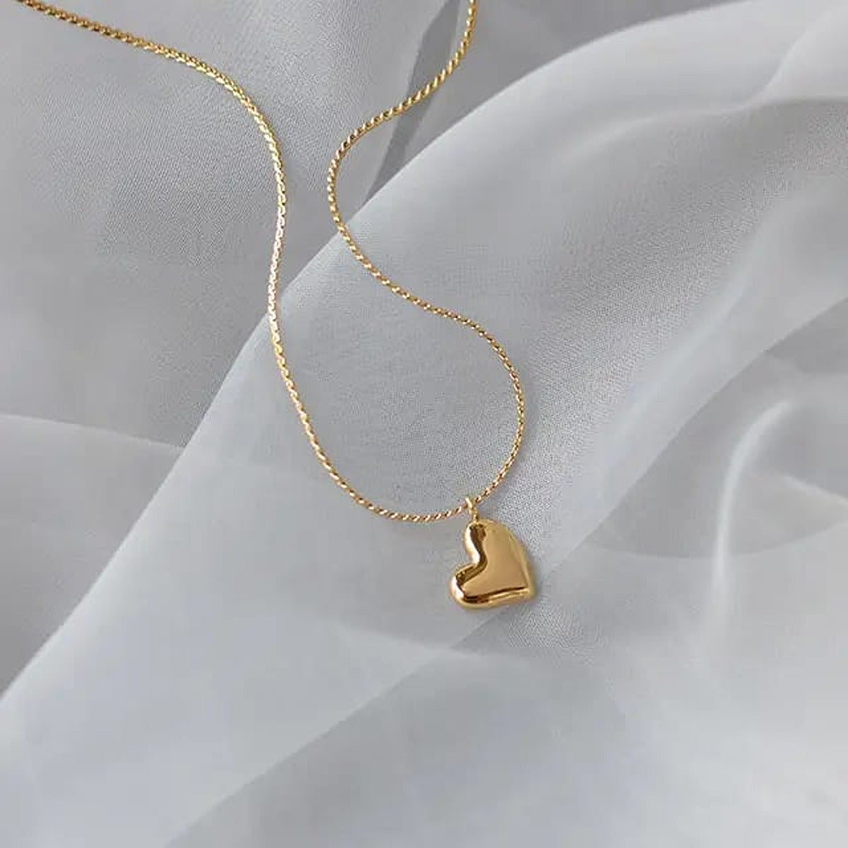 Heart Whispers Golden Necklace