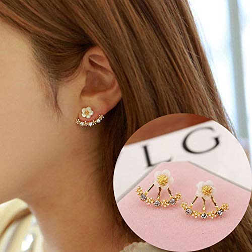 RoseGold Colour Flower Shape Korean Studs