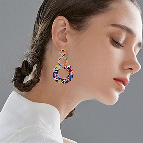 Multicolour Arcylic Korean earring