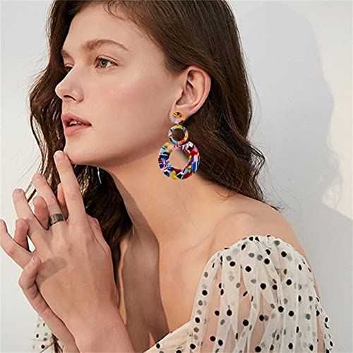 Multicolour Arcylic Korean earring