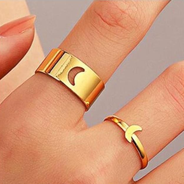 Promise Set Matching Couple Ring (Golden)