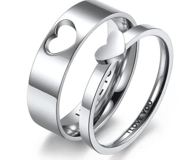 Couple Heart' Shape Korean Ring