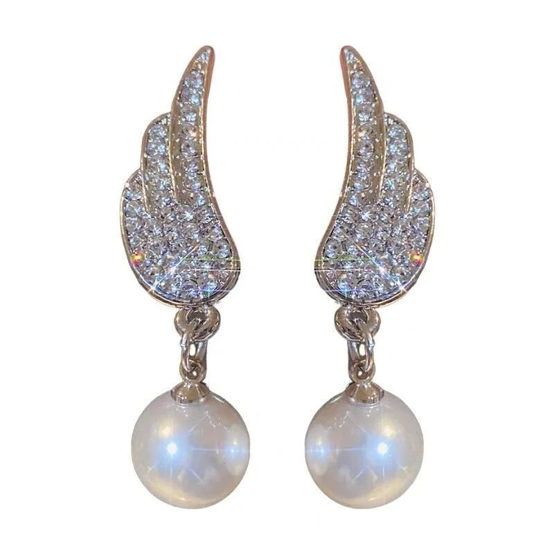 ピアス wing bling 14k post BB water droplet swarm pearl earrings ◇wing bling◇ 14k post BB water droplet swarm pearl earring