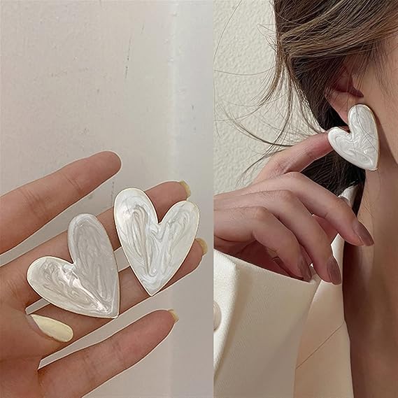 Anti Tarnish Heart shape Ear Studs