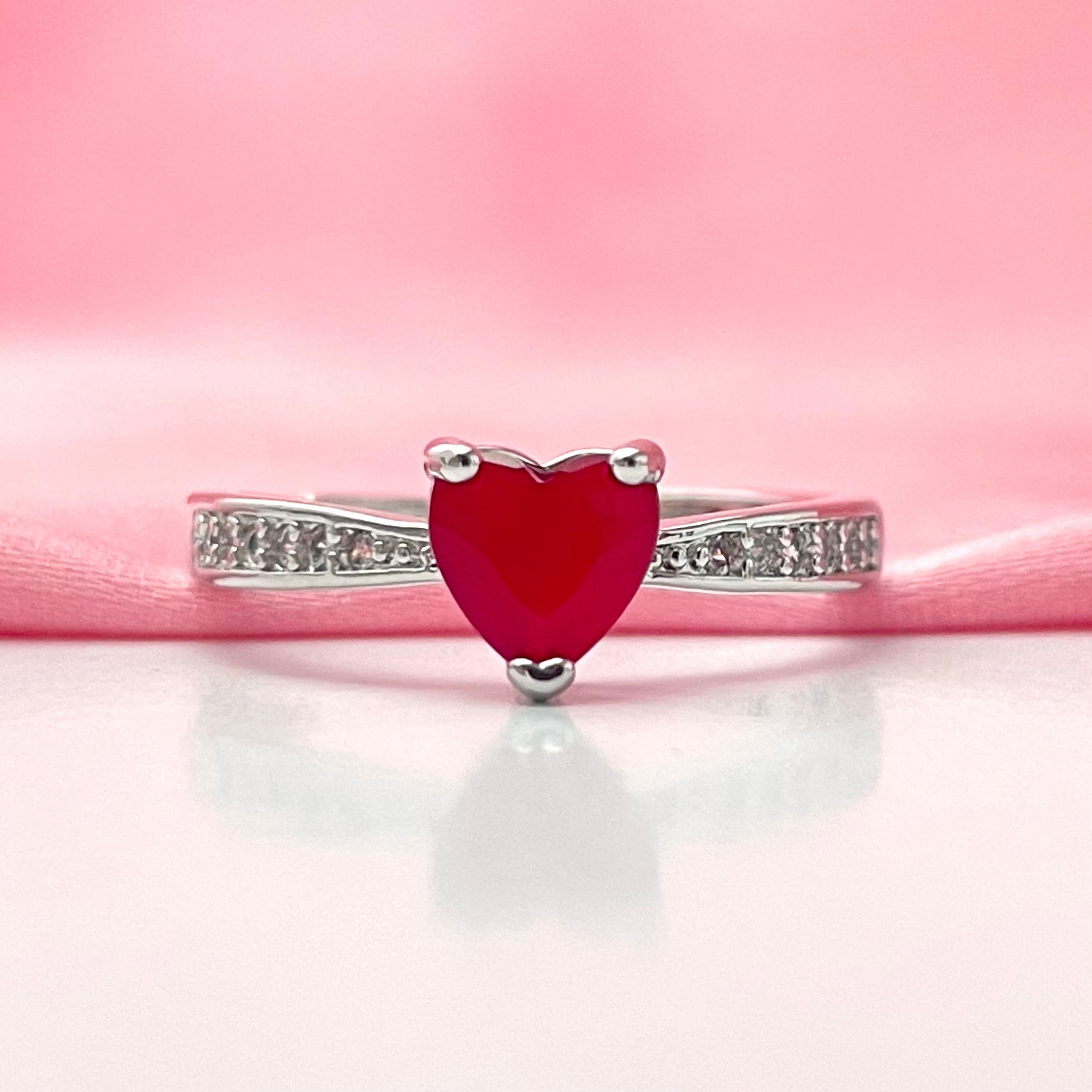 Red Heart Copper Ring Red Heart Copper Ring