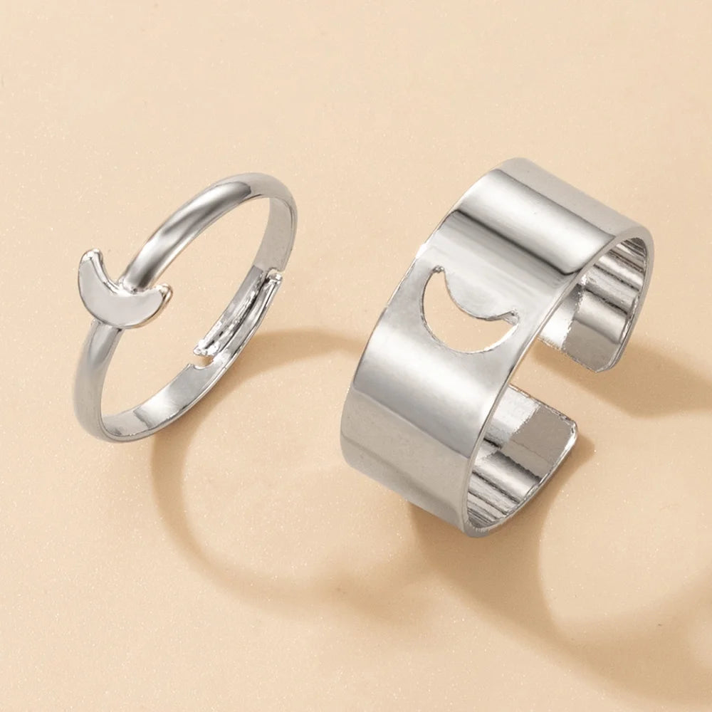 Promise Set Matching Couple Ring (Silver)