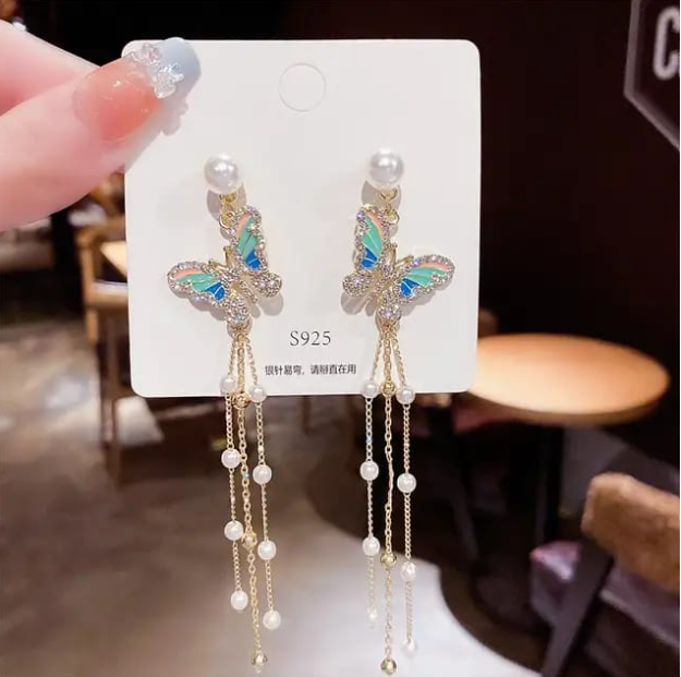 Trending Crystal butterfly Earrings