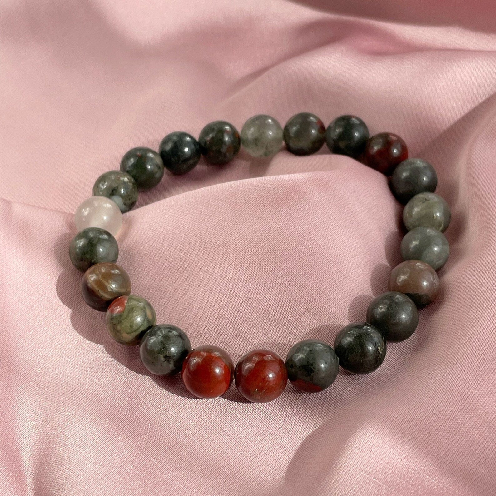 African Bloodstone Bracelet