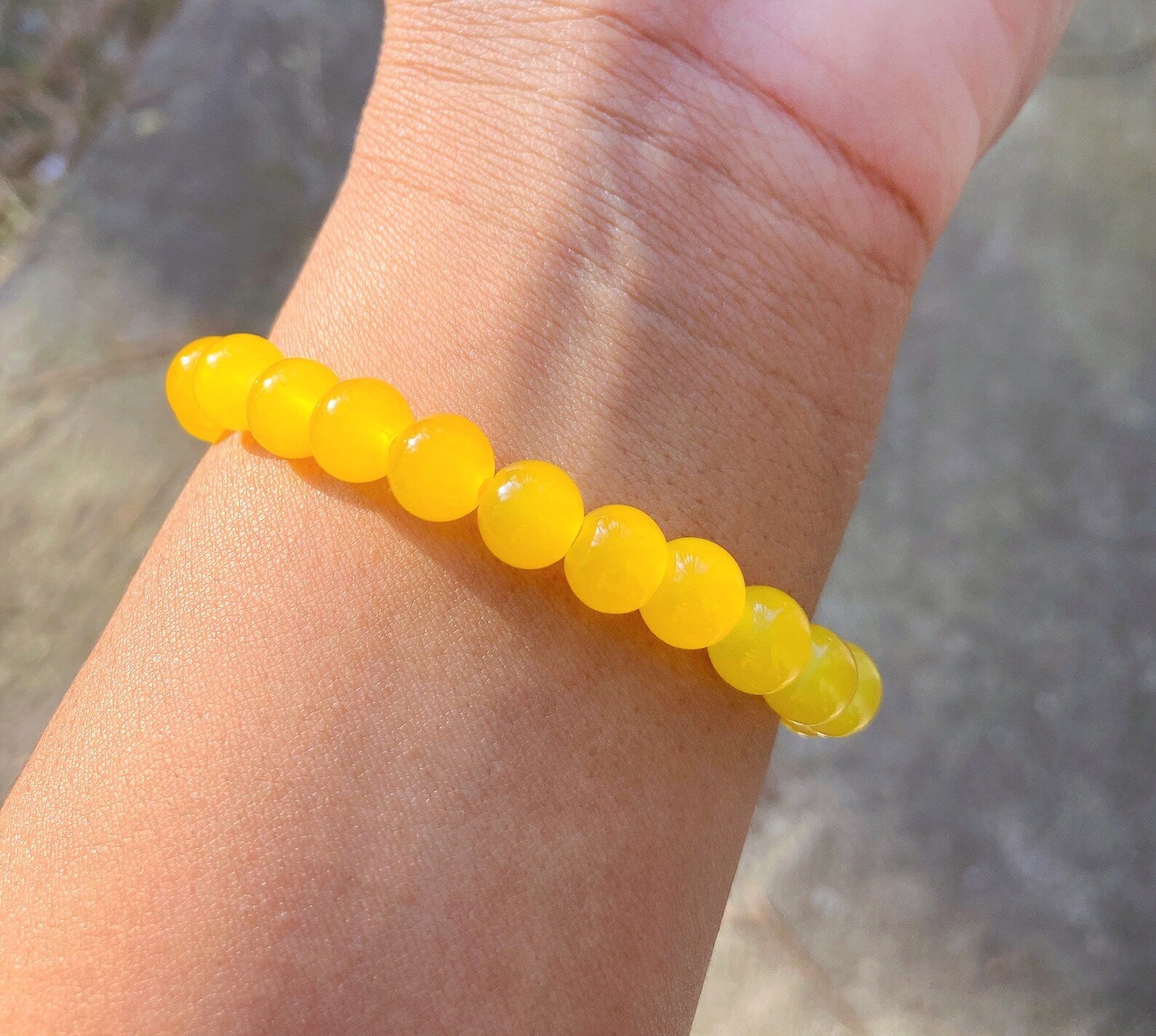 Yellow Agate Bracelet