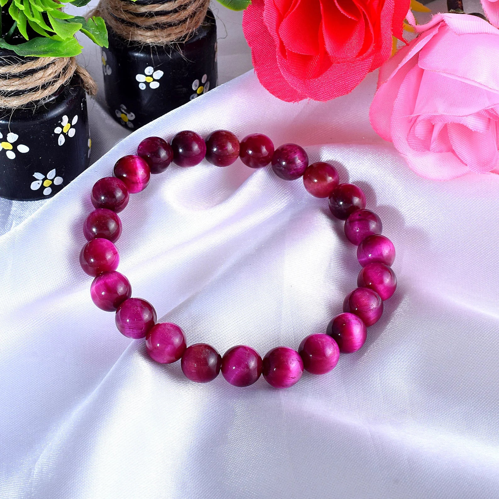 Rose Tiger Eye Bracelet